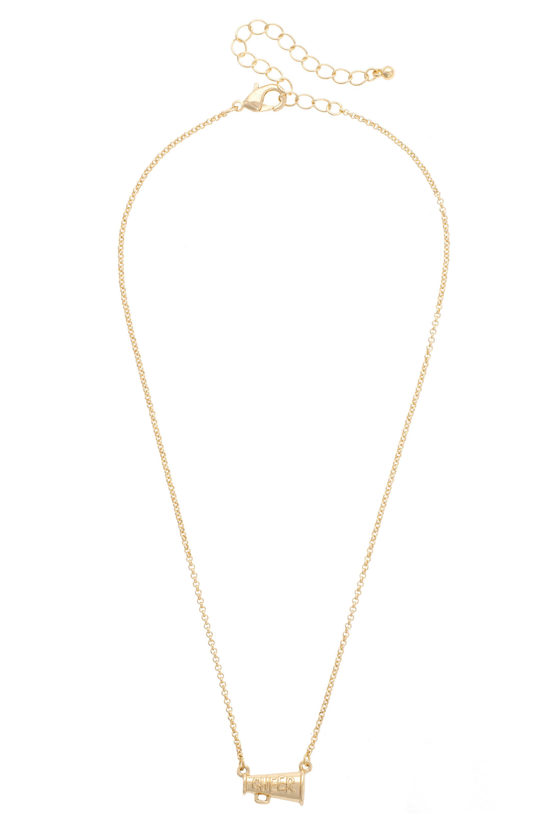 Cheer Necklace in Shiny Gold