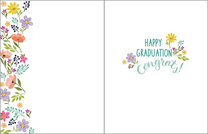 Graduation Greeting Card - Grad Flowers
