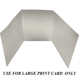Clear Tri Fold Plastic Card Cover