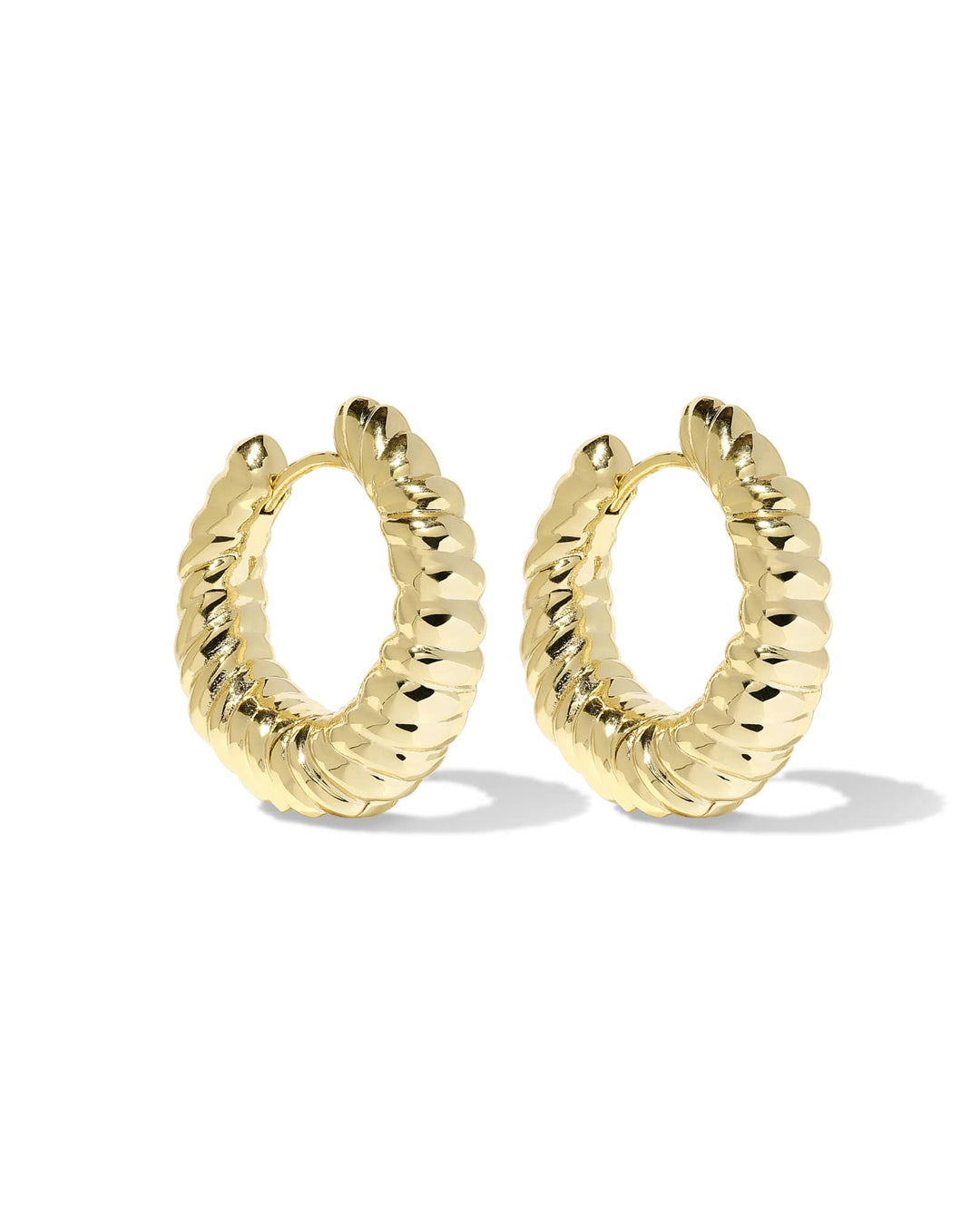 Sandy Gold Hoop Earrings