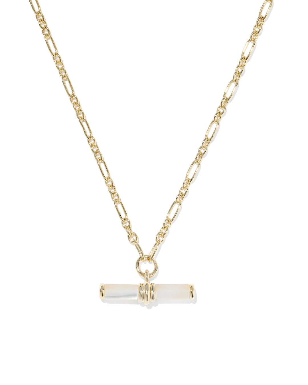 Bree T Bar Pendant Necklace Ivory Mother Of Pearl