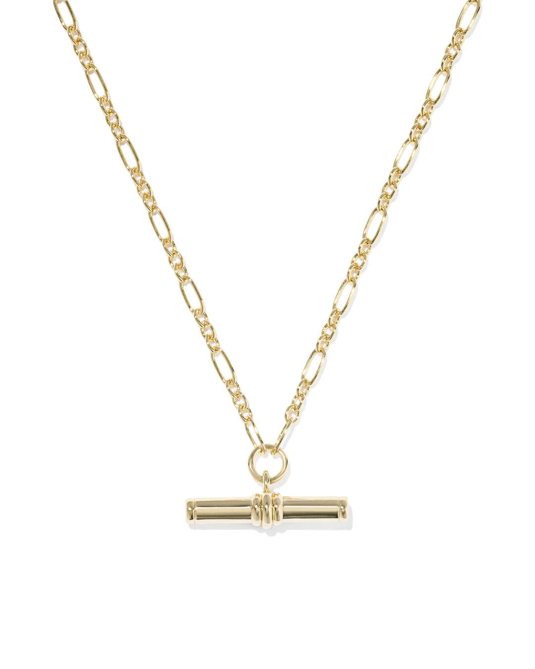 Bree Gold T Bar Pendant Necklace