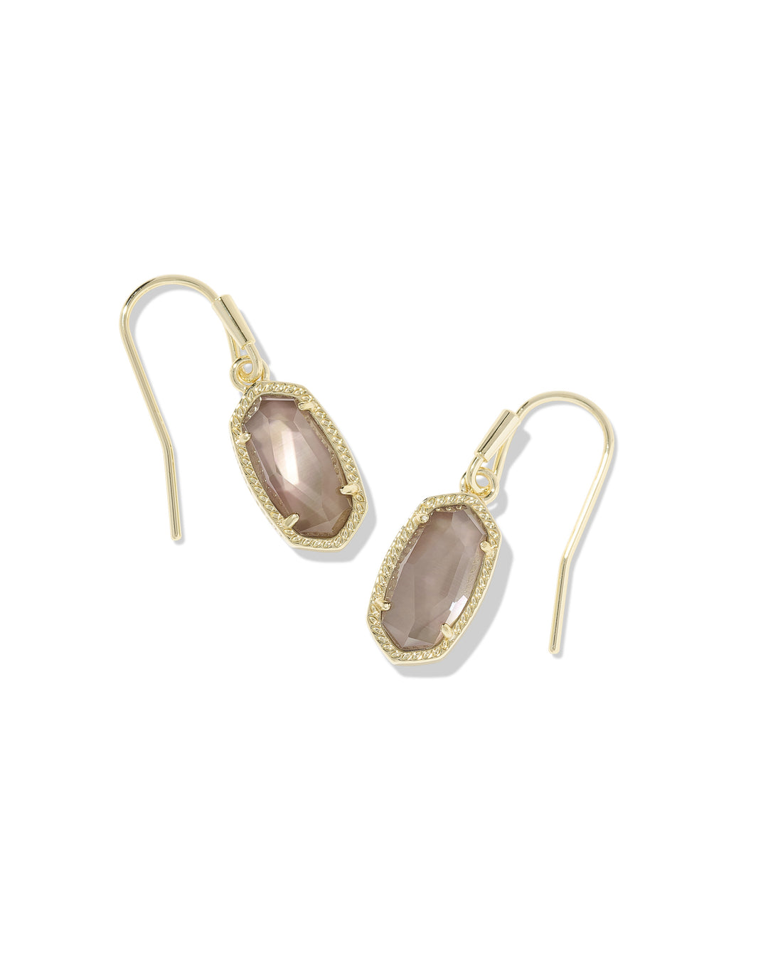 Kendra Scott-Drop Earrings Gold Taupe