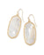 Elle Earrings Gold Ivory Mother of Pearl