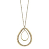 Florence Pendant Necklace in Champagne Glass