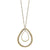 Florence Pendant Necklace in Champagne Glass