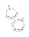 Sloane Silver Star Open Frame Earrings