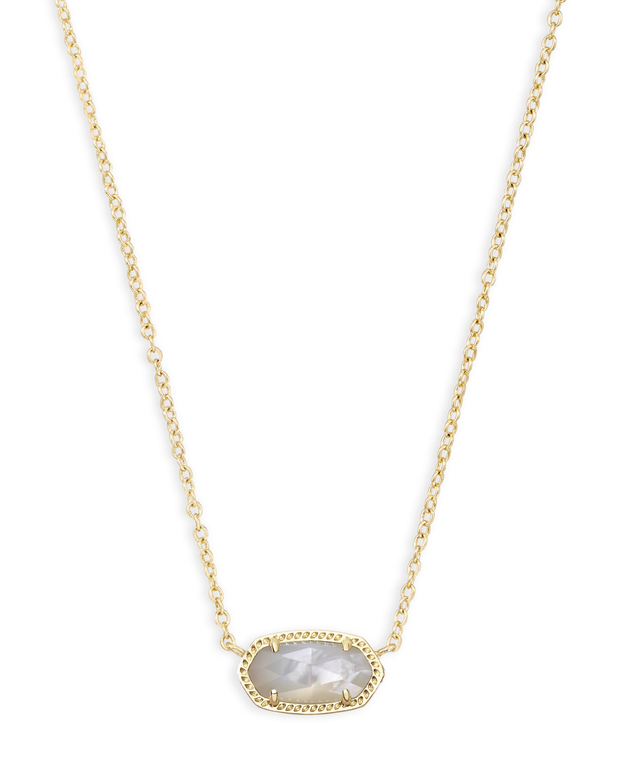 Elisa Necklace Gold Ivory Mother of Pearl