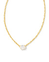 Cailin Crystal Pendant Necklace Gold CZ