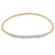 Gold Bliss 2mm Beaded Bracelet - Pearl