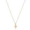 16&quot; Gold Necklace - Gold Signature Cross