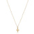 16" Gold Necklace - Gold Signature Cross