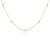 15" Gold Simplicity Necklace - Pearl
