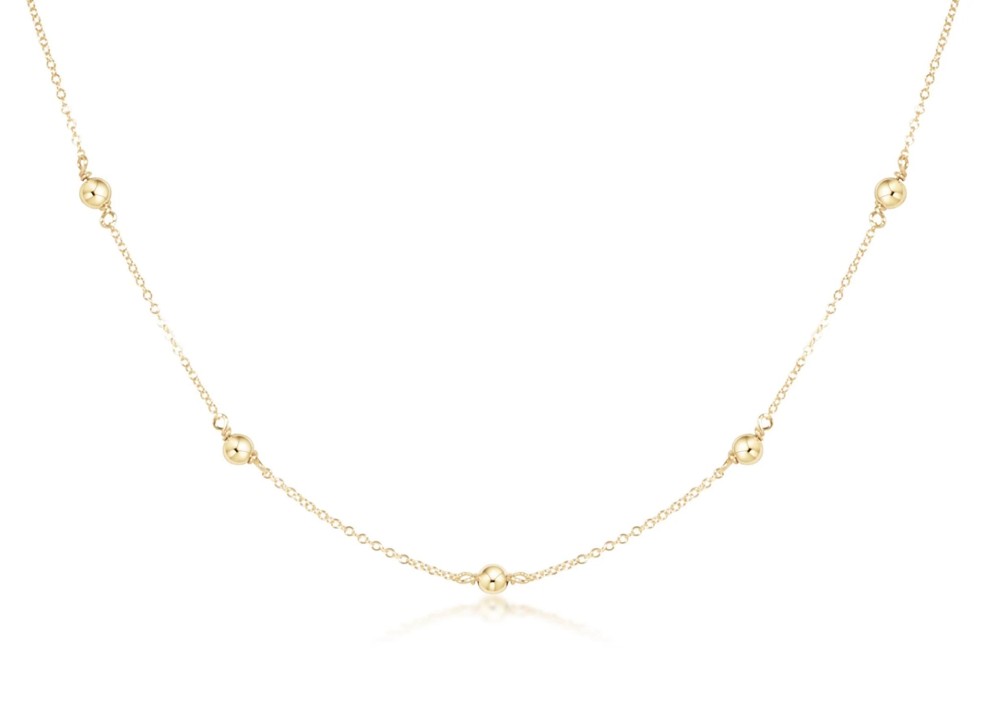 15" Gold Simplicity Necklace - Classic 4mm