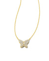 Lillia Butterfly Pendant Necklace Gold