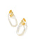 Danielle Gold Ivory Mother of Pearl Link Earrings