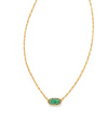 Grayson Crystal Pendant Necklace Gold Emerald Crystal