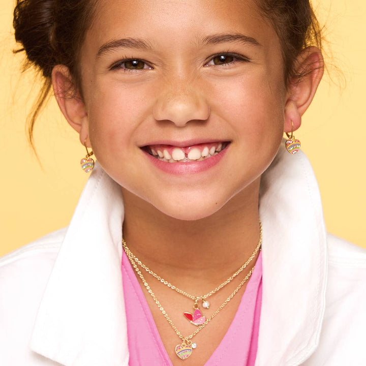 Sweet Petite Necklace- Glitter Butterfly Dreams