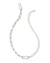 Ashton Half Rhodium Chain Necklace