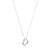 16" Sterling Necklace - Love Charm