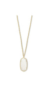 RAE Pendant Necklace Gold White Mother of Pearl