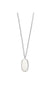 Rae Pendant Necklace Silver White Mother of Pearl